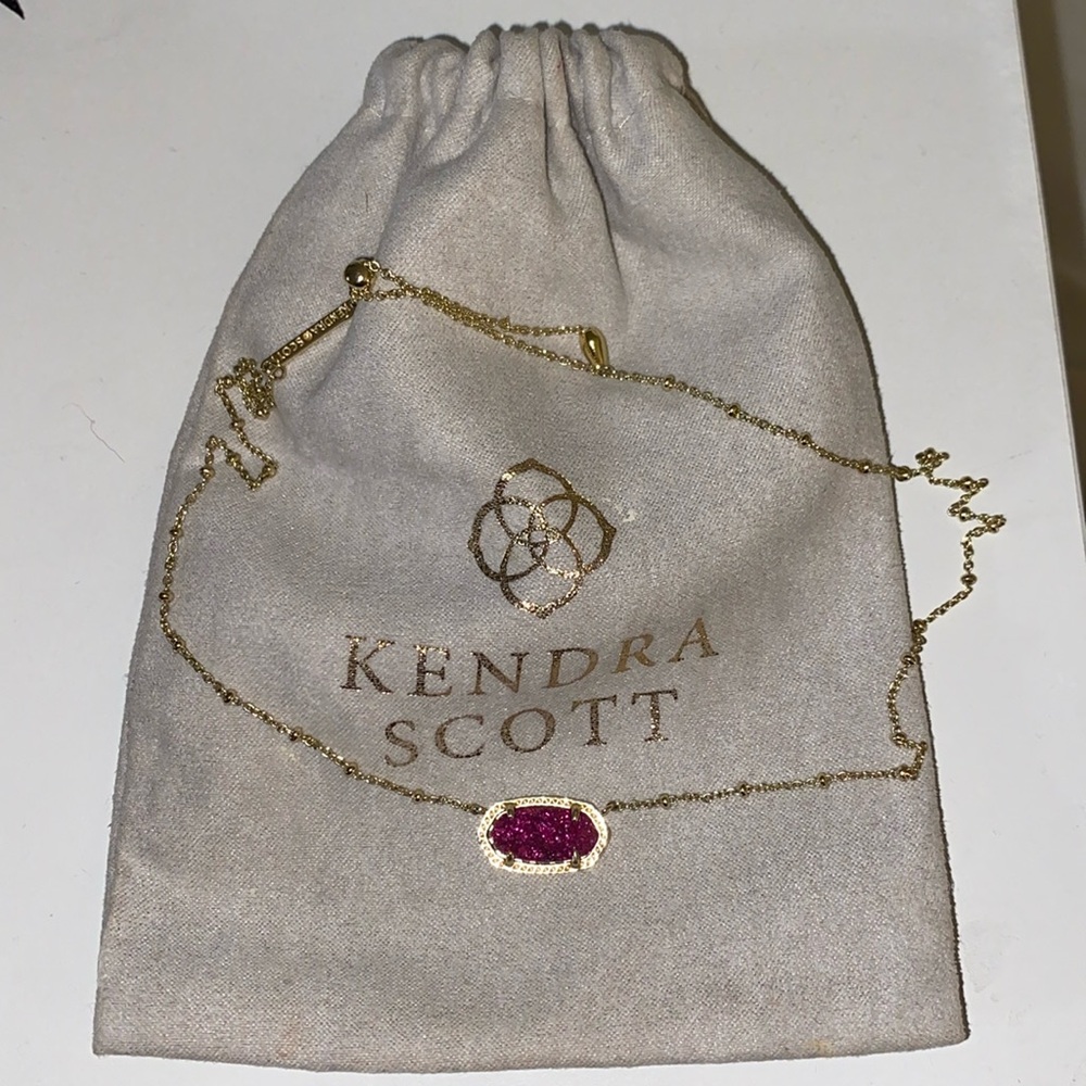 Kendra Scott Elisa Gold pendant, pink